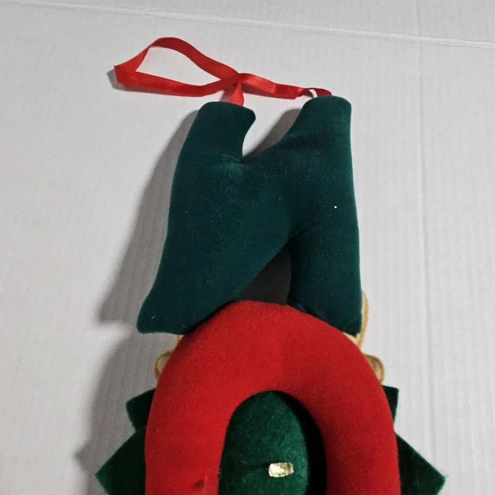 Vintage NOEL Reindeer 3D Sign Letters Fabric Wall Door Hanging Decor 22